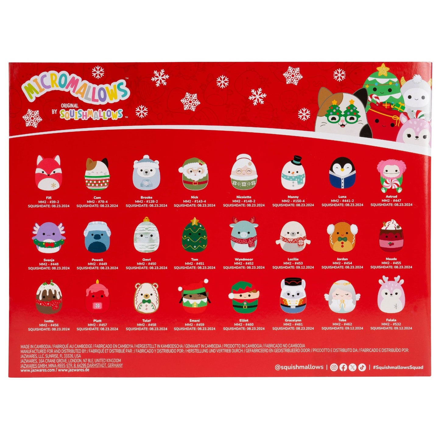 Sentra™ Squishmallow Advent Calender